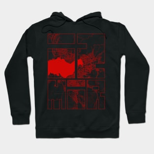 Izmir, Turkey City Map Typography - Oriental Hoodie